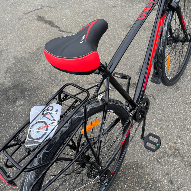 Велосипед Titan 28" Chester 2024 Рама-19" black-red - изображение 6