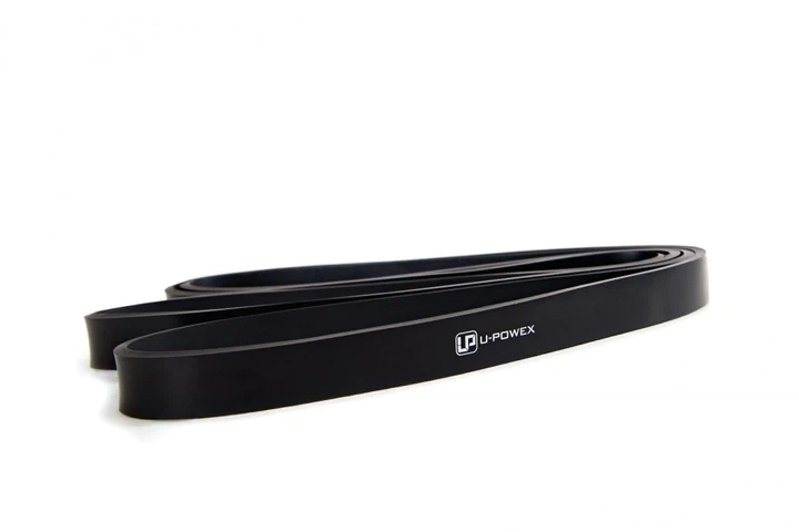 Резиновая петля для подтягивания U-powex Power band черная 22мм ширина 9-28кг нагрузка для фитнеса, тренировок (арт.2162) - Фото 3 Резиновая петля для подтягивания U-powex Power band черная 22мм ширина 9-28кг нагрузка для фитнеса, тренировок (арт.2162) - изображение 3
