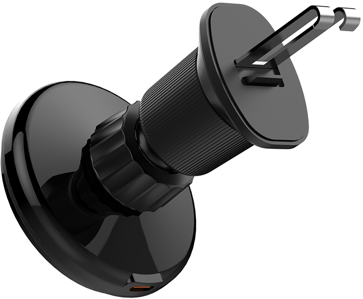 Зарядне бездротове пристрій СolorWay MagSafe 360° Air Vent 15W Black (CW-CHMW042Q-BK) 294973 - зображення 5