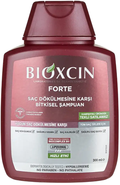 Szampon przeciw wypadaniu włosów Bioxsine Forte 300 ml (8680512627791) - obraz 2