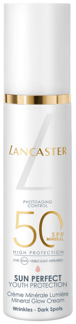 Сонцезахисний крем Lancaster Sun Perfect Mineral Glow Cream SPF 50 50 мл (3616306720602) - зображення 1