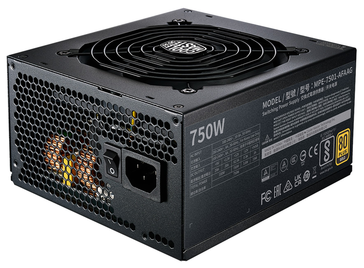 Zasilacz Cooler Master MWE Gold V2 ATX 3.1 750W (MPE-7501-AFAAG-3EEU) - obraz 2