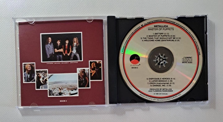 Metallica – Master Of Puppets (1986) Audio CD - изображение 4