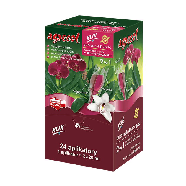 Удобрение в аппликаторе для орхидеи в период отдыха Duo Orchid strong Agrecol 40 мл - изображение 3