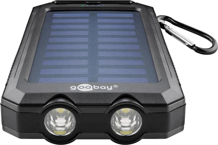 Powerbank Goobay Outdoor Solar 8000 mAh 10W Black (4040849492167) - obraz 4