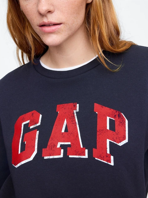 Свитшот на флисе женский GAP 767072471 M Синий (1159836118) - Фото 4 Свитшот на флисе женский GAP 767072471 M Синий (1159836118) - изображение 4