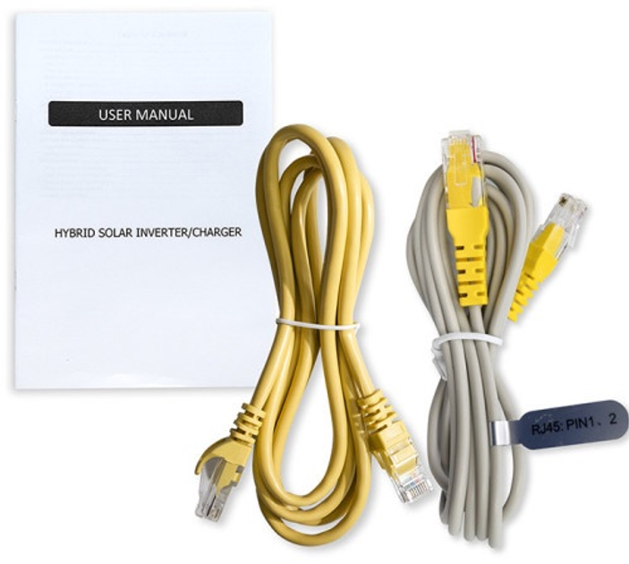 Hybrydowy inwerter Qoltec 6.2 kW 120A 48V MPPT 12 units BMS Sinus Wi-Fi option (5901878538617) - obraz 9