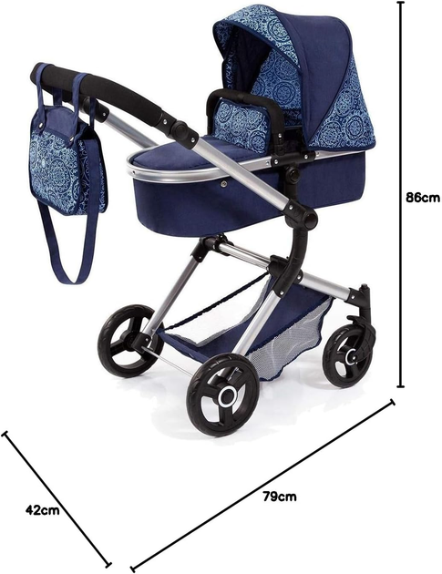 Wózek dla lalki Bayer Design Combi Neo Vario 18403AA Granatowy (4003336184037) - obraz 15