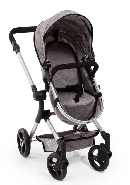 Коляска для ляльки Bayer Design Combi Neo Vario 18410AA Сіра (4003336184105) - зображення 6