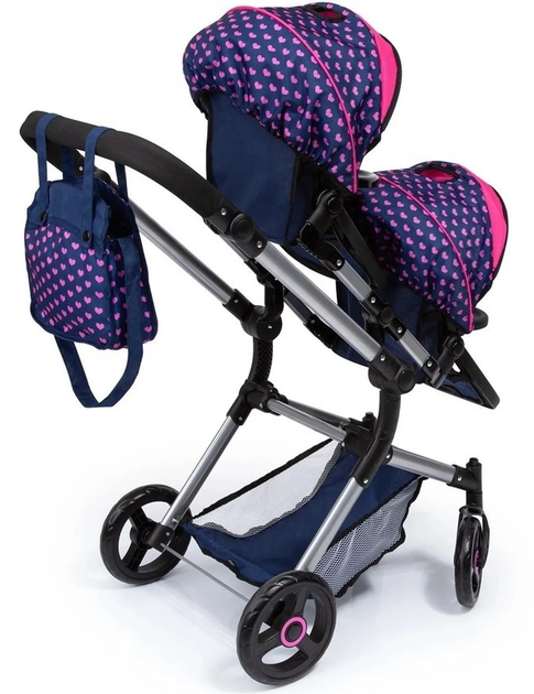 Wózek dla lalki Bayer Design Twin Neo Blizniaczy 26254AA Granatowy (4003336262544) - obraz 6
