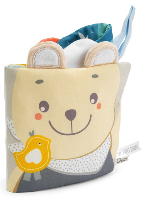 Zabawka dla najmłodszych Chicco My Sweet DouDou Kontrastowa książeczka 3w1 (8058664177059) - obraz 3