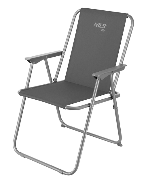 Krzeslo kempingowe Nils Camp składane NC3503 Szare (5908261681059) - obraz 1
