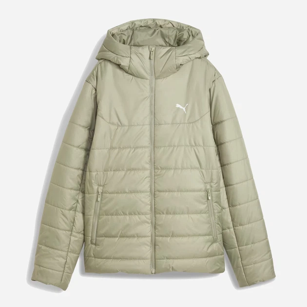 Куртка демисезонная короткая с капюшоном женская Puma WarmCELL Outerwear Essentials 68523182 S Lux Army (4069157415088) - Фото 4 Куртка демисезонная короткая с капюшоном женская Puma WarmCELL Outerwear Essentials 68523182 S Lux Army (4069157415088) - изображение 4