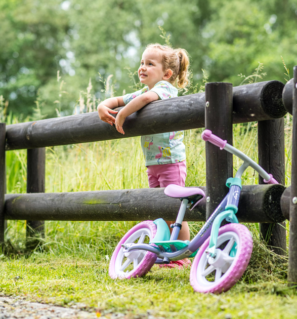 Rowerek biegowy Coolslide RACE 4 Fioletowy (5902786486403) - obraz 7