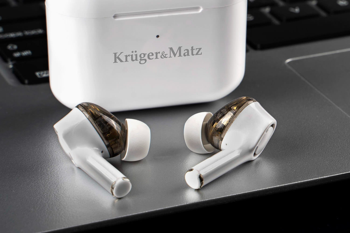 Słuchawki Kruger & Matz M4 Pro White (5901890069519) - obraz 10
