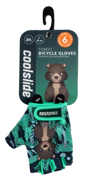 Rękawiczki rowerowe dziecięce Coolslide FOREST GLOVES BOY Granatowy (5902786219803) - obraz 4