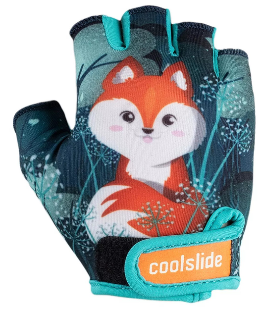 Велорукавички дитячі Coolslide FOREST GLOVES GIRL Бірюзовий (5902786219773) - зображення 2