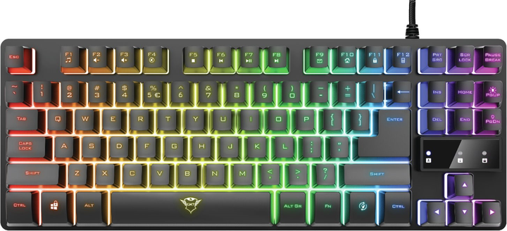 Klawiatura przewodowa Trust GXT 833 Thado TKL USB Black (TR23724) - obraz 1