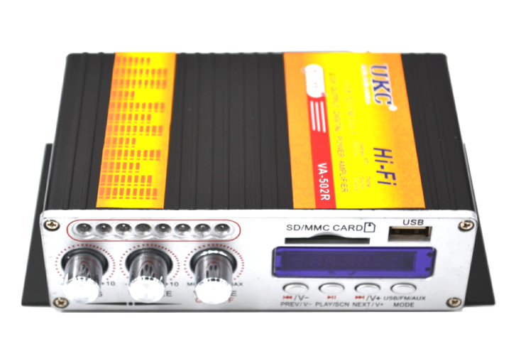 Усилитель звука VA-502R 2x55Вт USB MP3 поддержка SD до 8ГБ - изображение 2