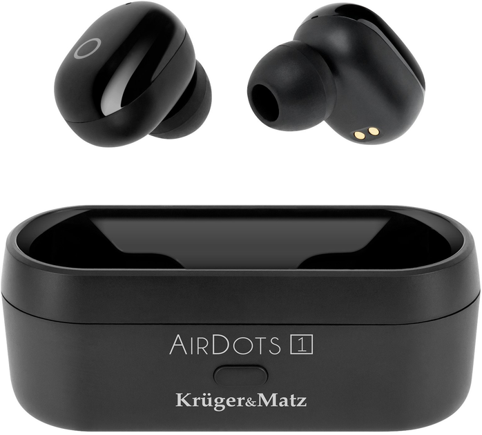 Навушники Kruger & Matz Air Dots 1 Black (5901890053723) - зображення 1