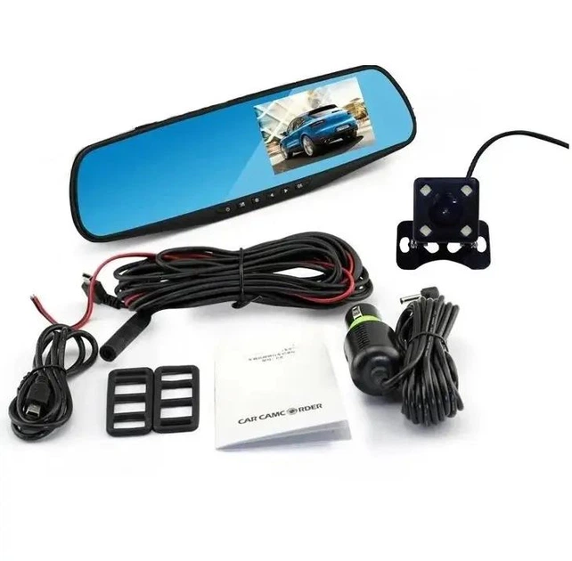 Дзеркало відеореєстратор із камерою заднього вигляду DVR 1433EH - изображение 3