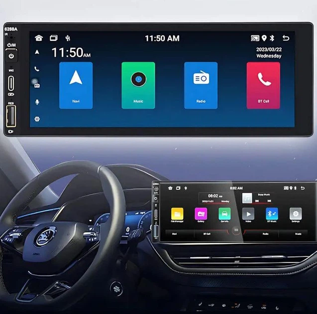 Універсальна магнітола в авто 6288-A 6.9'' Android-13 (4+64GB) With Carplay з пультом 1din - изображение 2