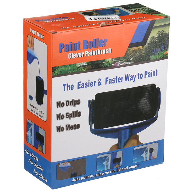 Комплект валиків для фарбування TV One Paint Roller валик малярський з резервуаром та телескопічним тримачем синій (5222) - зображення 7