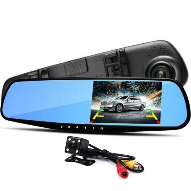 Автомобильный видеорегистратор зеркало заднего вида с камерой DVR L 9000 (1200) - изображение 8