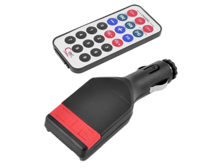 Трансмиттер/модулятор FM04 AUX FM-модулятор TF/USB/AUX/пульт автомобильный трансмиттер адаптер для авто (3091) - изображение 2