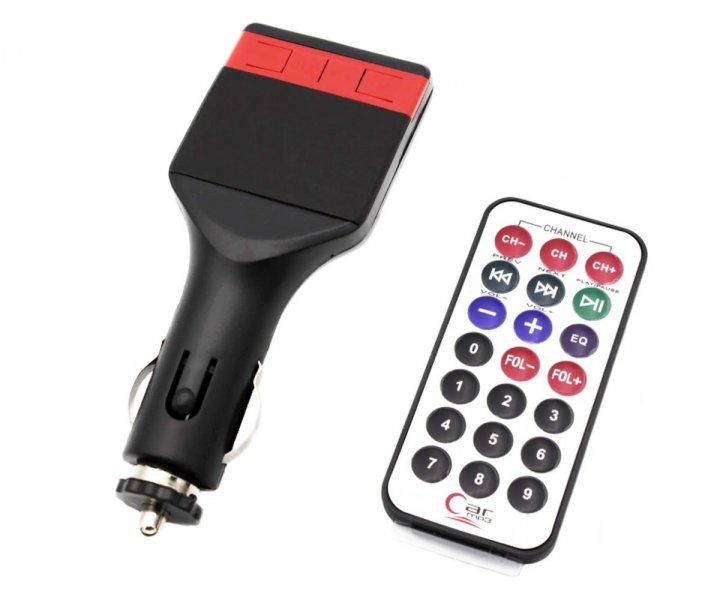 Трансмиттер/модулятор FM04 AUX FM-модулятор TF/USB/AUX/пульт автомобильный трансмиттер адаптер для авто (3091) - изображение 5