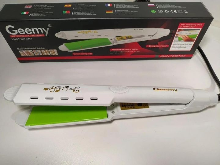 Утюжок для волос Gemei GM-2957S плойка-выпрямитель стайлер щипцы для укладки и выпрямления (3725) - изображение 2