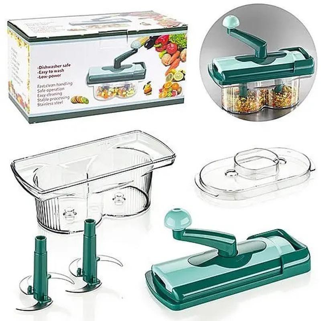 Овочерізка TV One Nicer Dicer Twist багатофункціональна мультирізка подрібнювач для продуктів (5482) - Фото 5 Овочерізка TV One Nicer Dicer Twist багатофункціональна мультирізка подрібнювач для продуктів (5482) - зображення 5