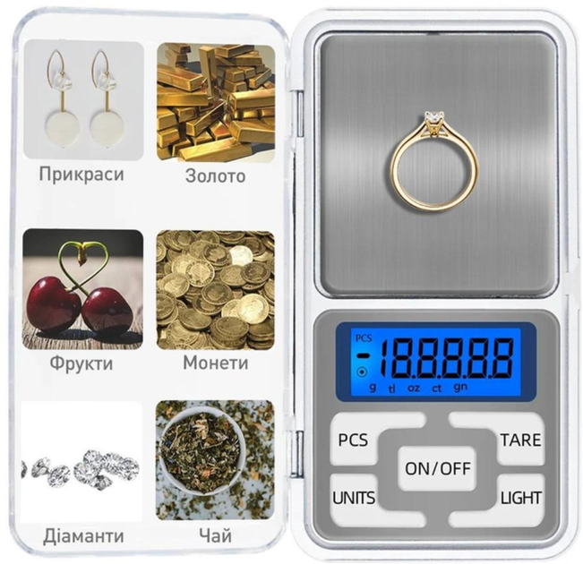 Весы ювелирные электрические до 200г MX-461/MS-1724B точные карманные (965) - изображение 5