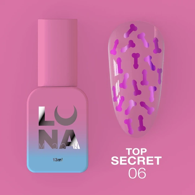 Luna Moon Топ для гель лака 13ml Top Secret №6 - изображение 7