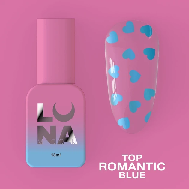 Топ для гель-лаку LUNA Top Romantic Blue 13ml - зображення 2