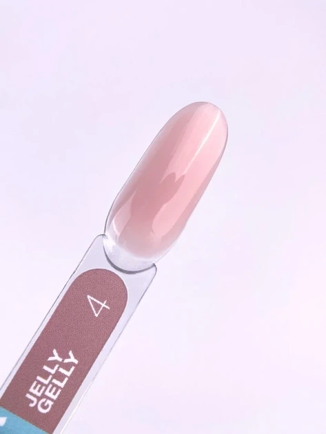 Моделирующий гель-желе LUNAMoon Jelly Gelly №4 – светло-коричневый, на 15 мл – для наращивания и укрепления ногтей - изображение 2