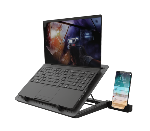 Підставка для ноутбука до 17" Trust GXT 1125 Quno, Black (23581) - зображення 5