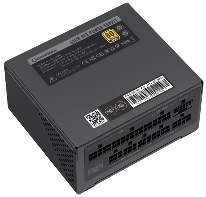Блок живлення 650 Вт, GameMax GS-650G, Black - зображення 3