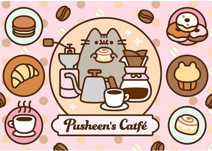 Puzzle Trefl Pusheen w kawiarni 500 elementów 37528 (5900511375282) - obraz 3