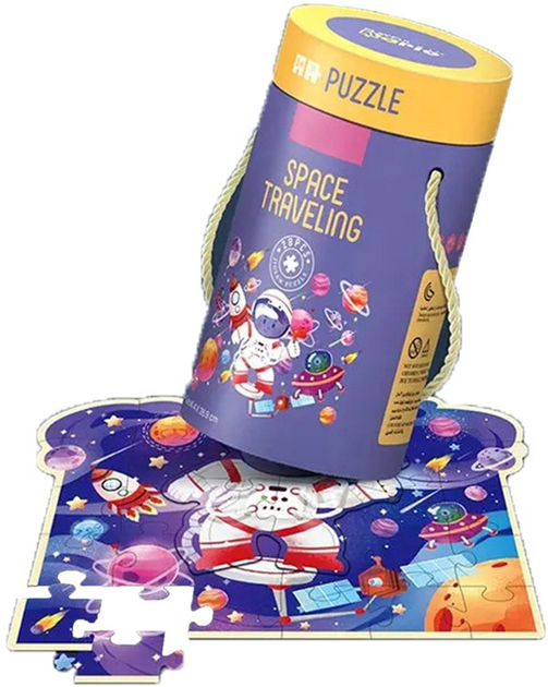 Пазл в тубусі Lean Toys Космос 28 елементів 14150 (5905679070338) - зображення 3