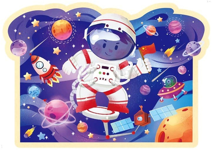 Пазл в тубусі Lean Toys Космос 28 елементів 14150 (5905679070338) - зображення 4
