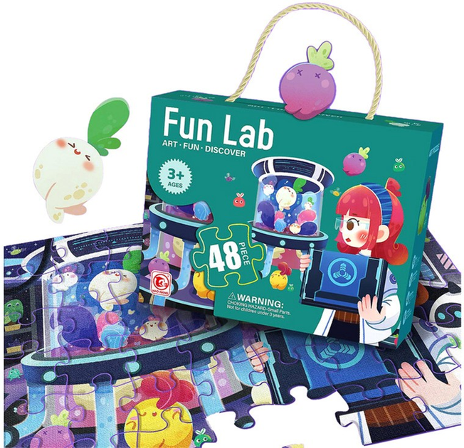 Пазл Lean Toys Лабораторія 48 елементів 14192 (5905679070567) - зображення 2