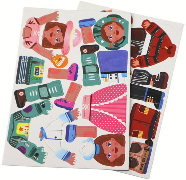 Zestaw Puzzle magnetycznych Lean Toys z motywem Postaci Kreskówkowych 36 elementów 16658 (5905884452448) - obraz 4