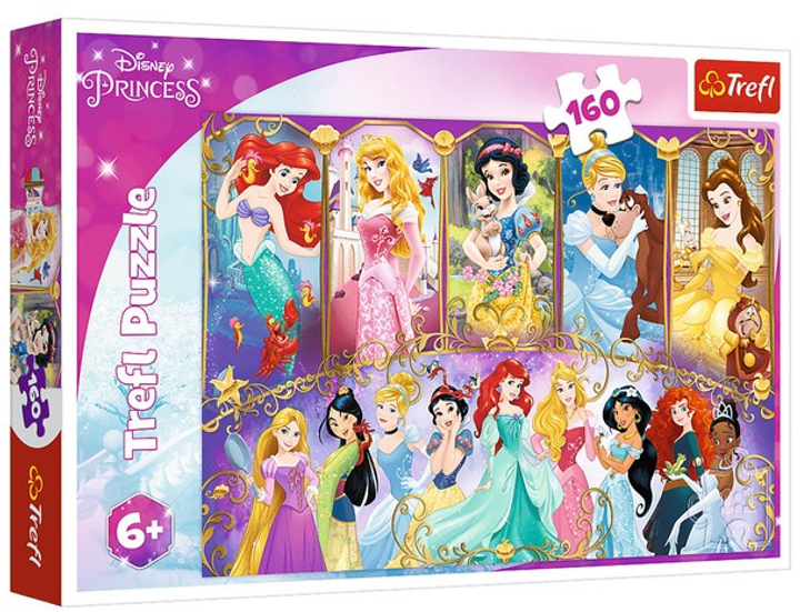 Puzzle Trefl Portrety Księżniczek Disneya 160 elementów 15407 (5900511154078) - obraz 1