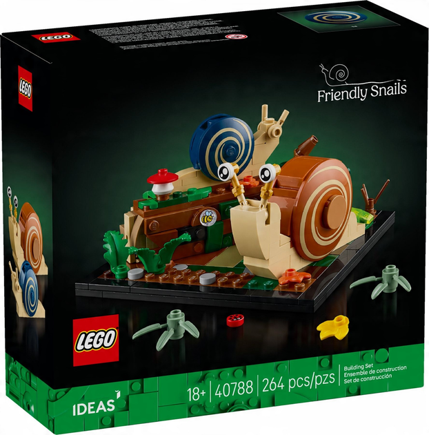 Zestaw klocków LEGO Ideas Przyjazne ślimaki 264 elementy (40788) - obraz 1