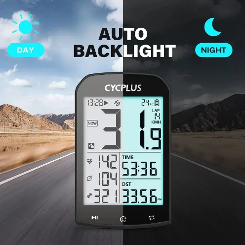 Велокомпьютер gps cycplus m1 bluetooth 5.0/ant+синхронизация со strava, поддержка датчиков пульса, каденса - Фото 6 Велокомпьютер gps cycplus m1 bluetooth 5.0/ant+синхронизация со strava, поддержка датчиков пульса, каденса - изображение 6