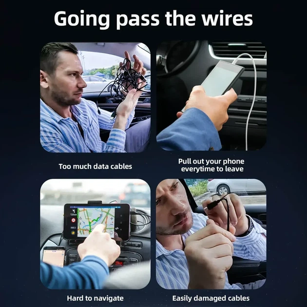 Беспроводной универсальный адаптер Play2Video Pro CarPlay/Android Auto - изображение 4