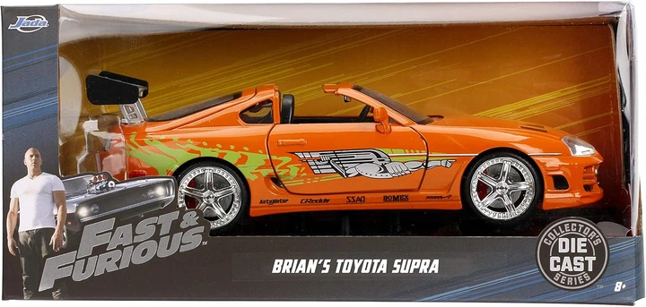 Машинка Тойота Супра Форсаж 1:24 Toyota Supra Fast Furious Jada