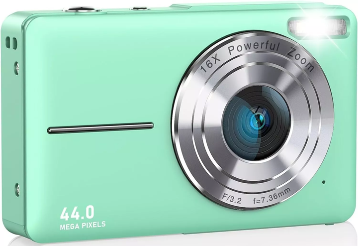 Фотокамера Amdeurdi DC403 44Мп / CMOS / 16X зум / Бирюзовый Б/В - изображение 2