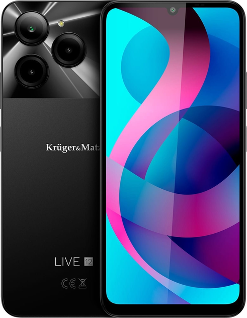 Мобільний телефон Kruger&Matz Live 12 8/256GB Black (KM05005) - зображення 1